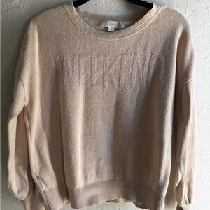 LOFT Cream 'WEEKEND' Knit Sweater